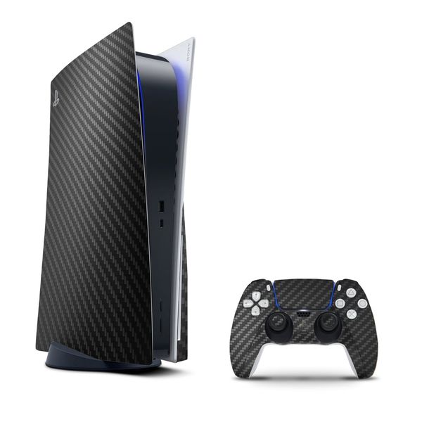 Decal Skin Compatible with PS5 (Disc) - Carbon Fiber 2024 (Decal Only)