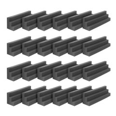 24 Pieces Bass Traps Acoustic Foam Panels Sound Proof Padding Studio