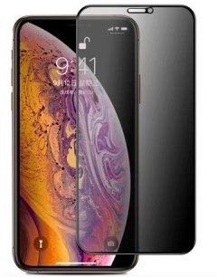 TUFF-LUV 2.5D Tempered Glass Privacy Screen Filter for Apple iPhone 12 and iPhone 11 Pro Max Model