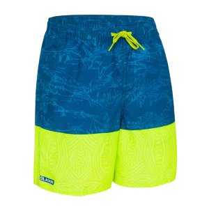 Olaian Swimming Trunks Blue Yellow