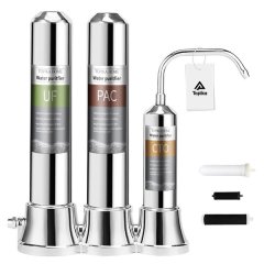 Topika Water Purifier 304 Stainless Steel Countertop Home Filtration System