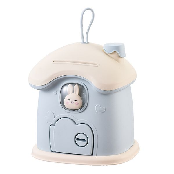 Bunny Mushroom House Money Storage Jar - Notes, Coins