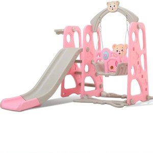 Children Swing and Slides - Pink