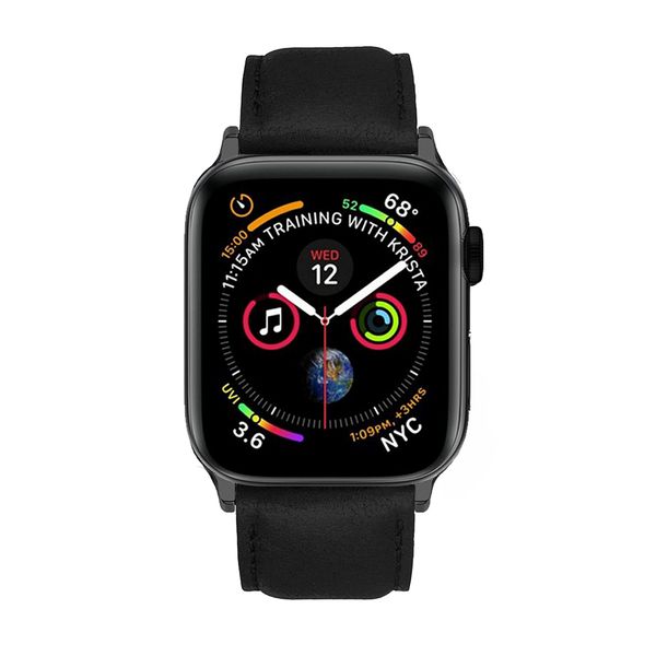 Colton James Leather Strap for Black/Space Grey 40mm Apple Watch Sandstone