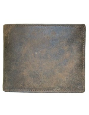 Luvsa LV-3146 Full Grain Genuine Leather Men's Card Holder Bi-Fold Wallet