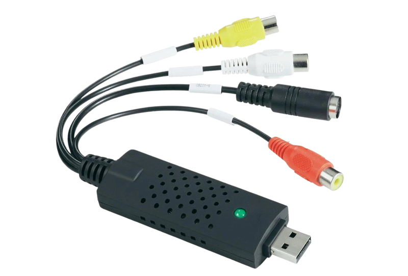 USB 2.0 HD Video and Audio Capture Card Adapter - RCA and S-Video Input