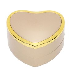 Soft Flocking LED Jewelry Box for Engagement Rings (Gold)
