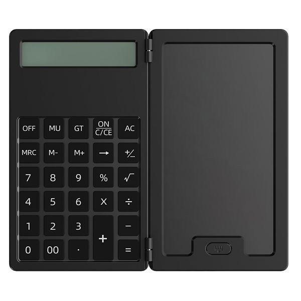 Portable Mini Calculator with Writing Tablet