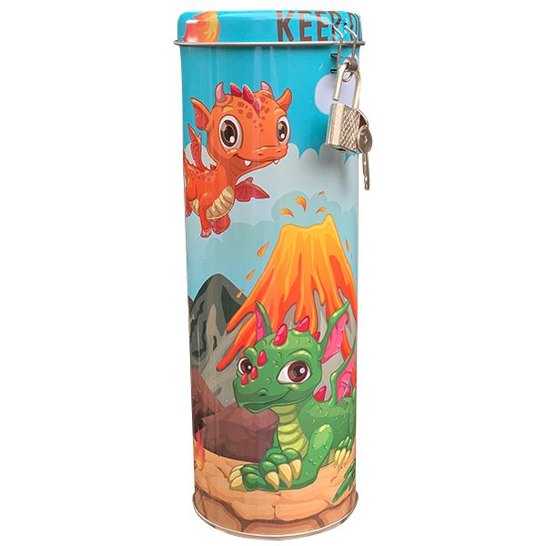 Money Bank - Tin - Decorated - Home Decor - Assorted - 20.5cm x 7.5cm