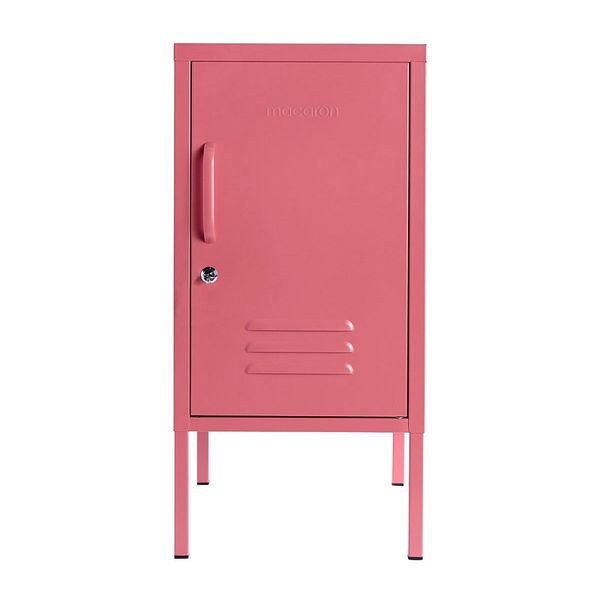 Steel Bedside Pedestal Metal Locker Adjustable Shelves Storage Cabinet