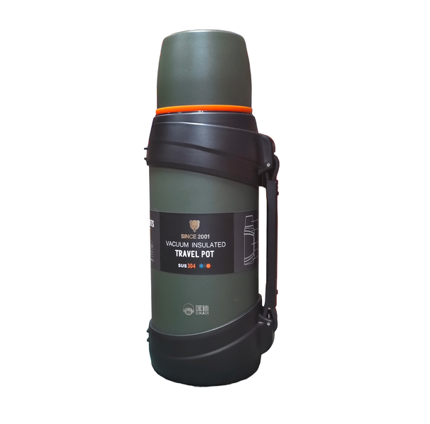 2000ml Army Green 304 Stainless Steel Vacuum Insulated Flask
