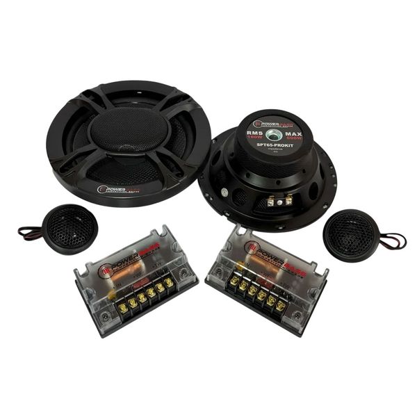Powerbass SPT65-PROKIT Split Component Speaker System &amp; OMS 500W TWEETERS