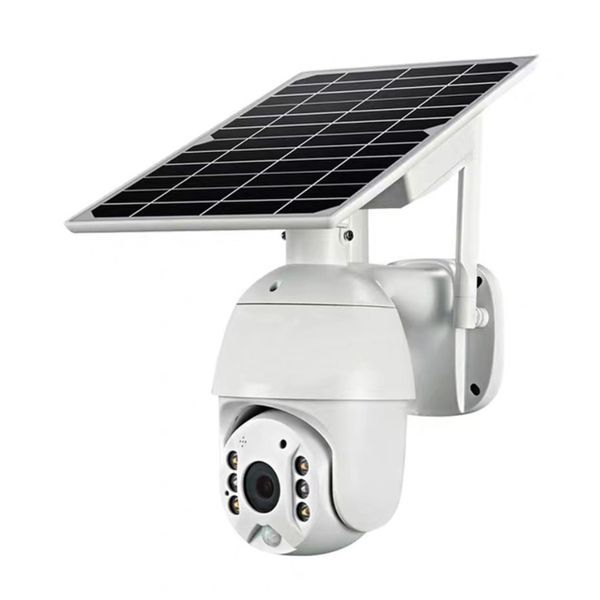 Indoor / Outdoor Waterproof Intelligent Solar Energy Alert PTZ Camera