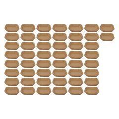 Regent Air Fryer Square Parchment Paper Liners 50 Piece - 160x160x45mm
