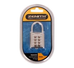 Zenith Padlock with 8-Digit Combination 35mm Lock