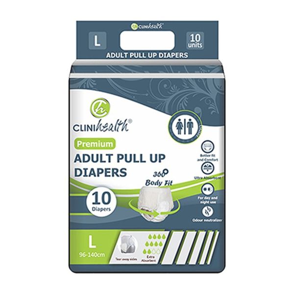 Clinihealth - Adult Premium Nappy Large 10's
