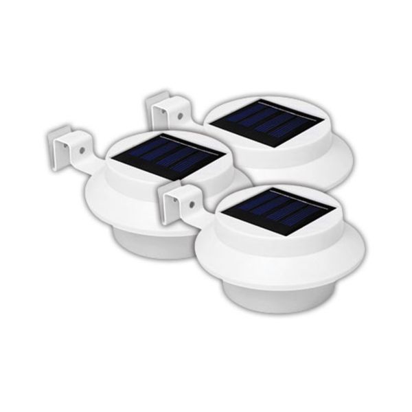 Solar Gutter &amp; Wall Light 3 Pack