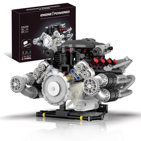 Super Car Engine Building Blocks Mechanical Assembly Toy 689 Piece