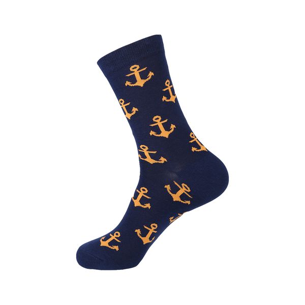 Men's Socks - Anchor Orange &amp; Blue
