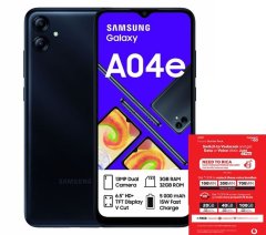 Samsung Galaxy A04e 32GB LTE Dual Sim - Black(NL) + Vodacom SIM Card Pack