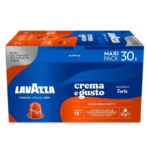 Lavazza Forte for Nespresso - 30 Aluminium Coffee Capsules Maxi Pack