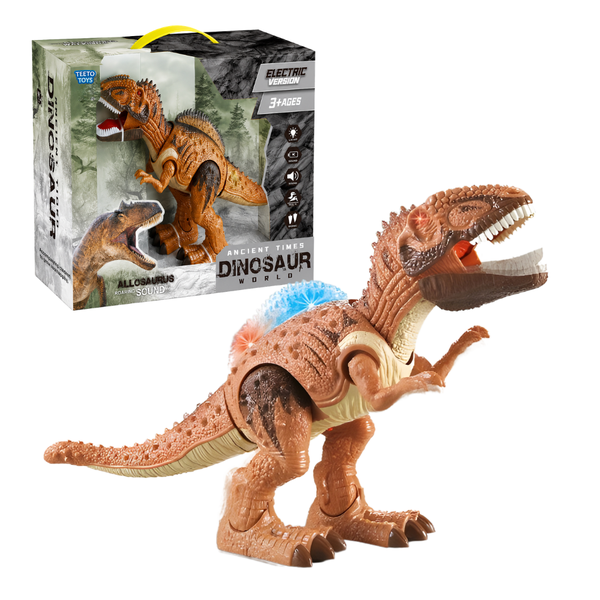 Walking Allosaurus Dinosaur with Lights &amp; Sounds - Toys for Kids