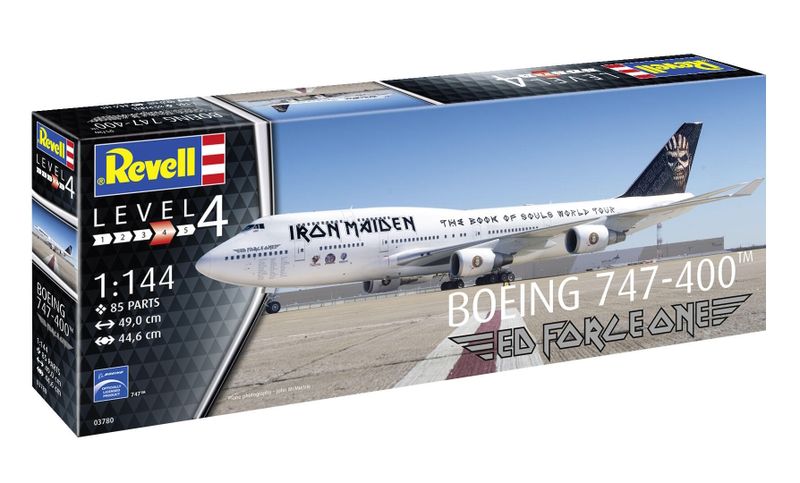 Revell 1/144 Boeing 747-400 Iron Maiden "Ed Force One" Plastic Model Kit