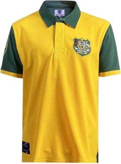 Ellis Rugby - Men's Australia Rugby Polo 1987 - Yellow
