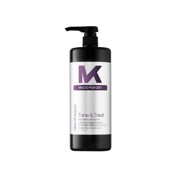 Mycro Keratin Tone &amp; Treat Silver Shampoo - 1L