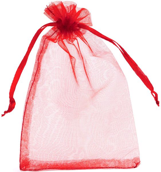 Bestby - Bulk 50pcs Organza Bags - 9x12cm - Black