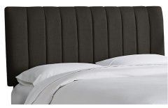 StrohBerry - Lincoln Panel Headboard - Velvet - Midnight
