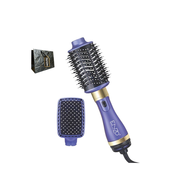 Enzo - Interchangeable Head Blow-Dryer/Volumiser Brush &amp; Noviq Gift Bag