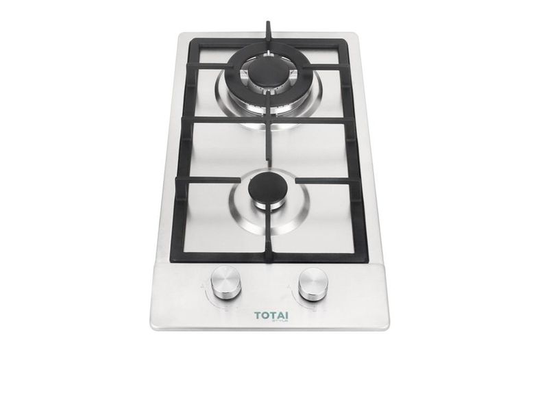 Totai 03/TS2BNR-SS Gas Hob 2 Burner - Stainless Steel