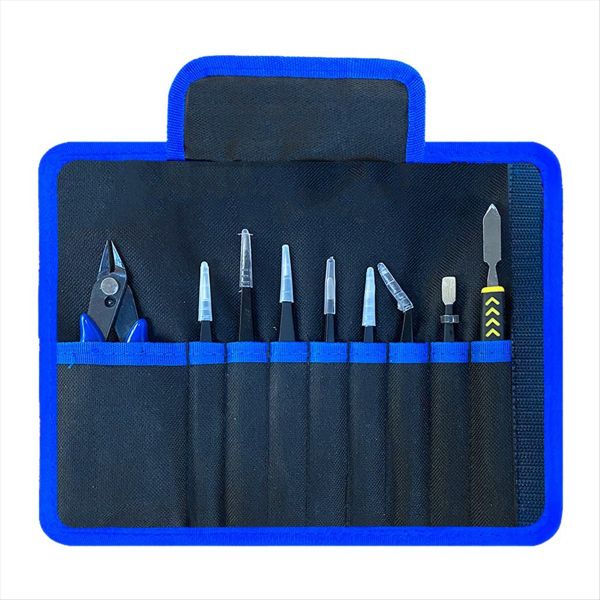 9Pcs/Set Tweezers Electronic Diagonal Pliers Set