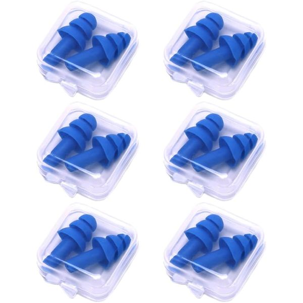 QYNIAL Waterproof Silicone Earplugs - Blocks Water &amp; Reduces Noise