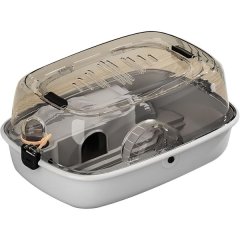 Openable Breathable Interactive With Water Bottle Habitat Hamster Cag