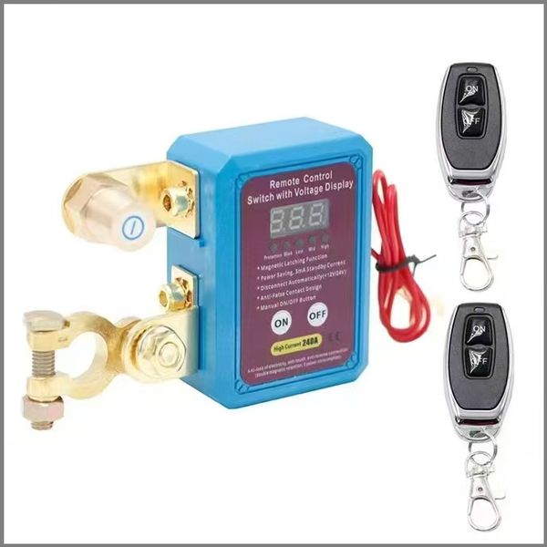 2800W Car Battery Cut off,Remote Battery Disconnect Switch,Kill Switch-Blue