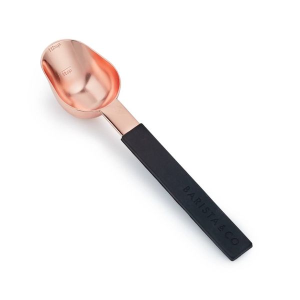 Barista &amp; Co Stainless Steel Coffee Scoop Measure Spoon - Copper