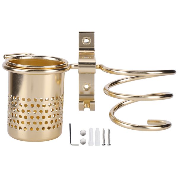 Spiral Hair Dryer Holder Wall Mount Organizer