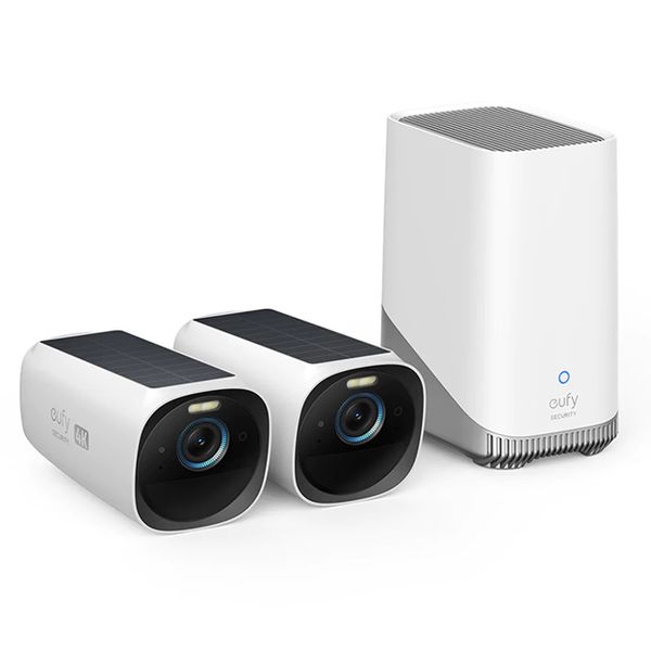 eufy S330 2 Cam Kit 4K Smart Solar Powered Wireless Outdoor Security Cam
