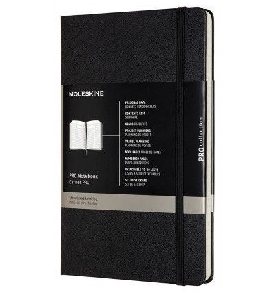 Moleskine PRO Notebook Black Large Hard Notebook