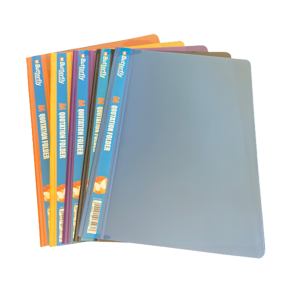 Assorted Colours Quotation Folders A4 - (Pack Of 5)