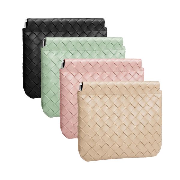 Hexchasty 4 Pack Mini Portable PU Makeup Bag - Automatic Closure