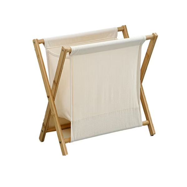Wood Laundry Hamper Sorter Basket , Folding Clothes Basket