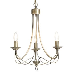The Lighting Warehouse - Chandelier Modern no Shade Maypole 3 12375AB