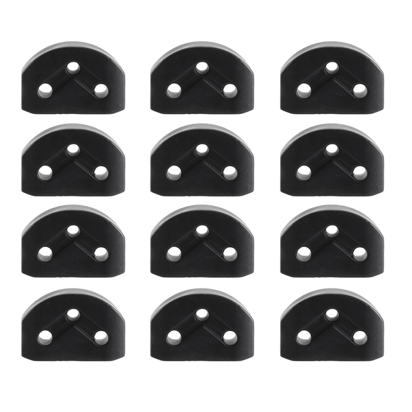 Classical Guitar Rollers String Locks Nut Block Clamp, Black - 12 Piece