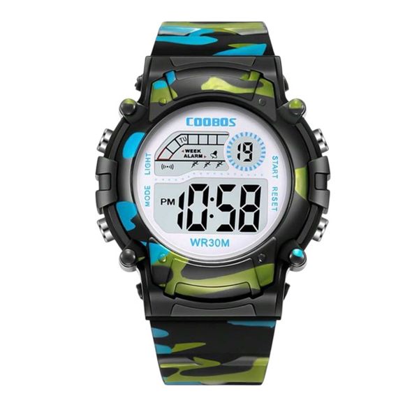 Digital Sport Outdoor Chronograph Waterproof Alarm Calendar