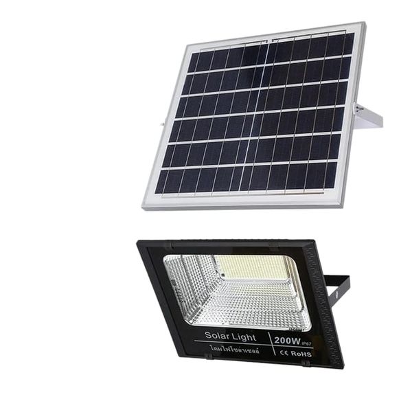 Remote Control Outdoor Ip67 Waterproof Solar Light Led Flood Lamp 200W