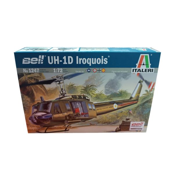 Italeri 1/72 UH-1D Slick Helicopter Plastic Model Kit
