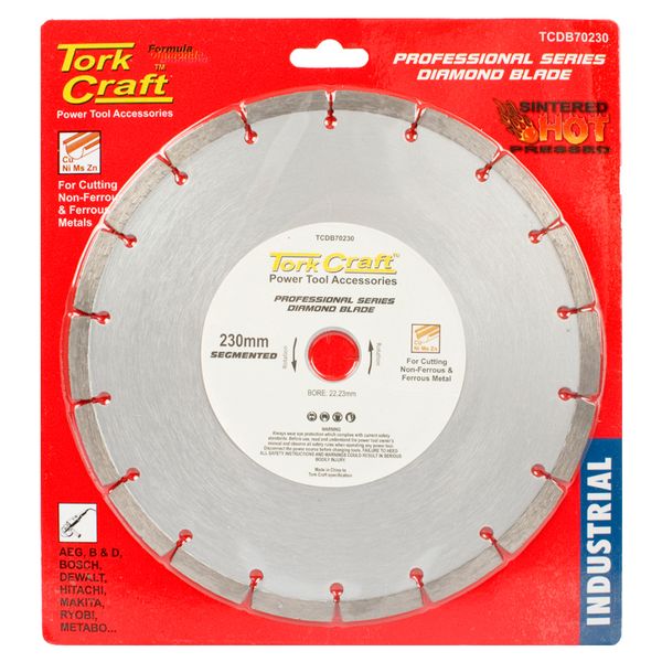 Tork Craft - Diamond Blade Series 230mm x 22.23mm Metal Cutting - 3 Pack